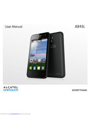 Alcatel Onetouch A845L User Manual