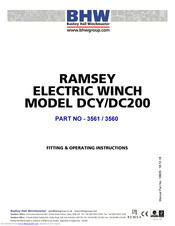 Ramsey Electronics DCY200 Fitting & Operating Instructions
