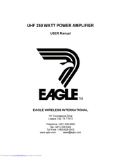 Eagle UHF 250 WATT POWER AMPLIFIER User Manual