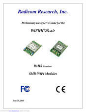 Radicom WiFiHU2S-a/c Preliminary Designer’s Manual
