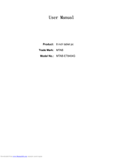 MTAB MTAB-ET8404G User Manual