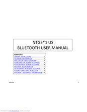Panasonic NTG5*1 US Series User Manual