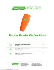 sieger Drain-Jet Tecta Drain Detection User Manual