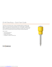 NEXSENS CB-40 Data Buoy Quick Start Manual