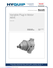 REXROTH HyQuip A6VE Instruction Manual