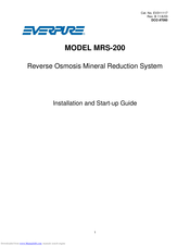 Everpure MRS-200 Installation And Startup Manual
