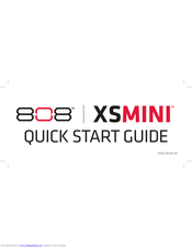 808 XS Mini Quick Start Manual