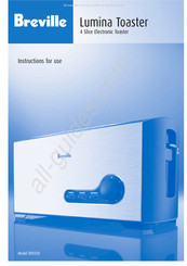 Breville Lumina BTO350 Instructions For Use Manual
