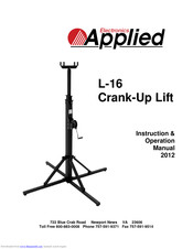 APPLIED ELECTRONICS L-16 Operation Manual