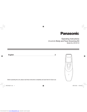 Panasonic ER-GY10 Operating Instructions Manual
