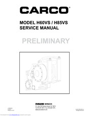 Carco Model G Winch Series 4 Service & Parts Manual 