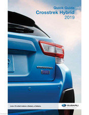 Subaru Crosstrek Hybrid 2019 Quick Manual
