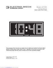 ELECTRO-MECH LX7406 Owner's Manual