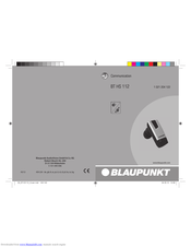 Blaupunkt BT HS 112 Manual