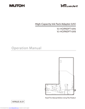 MUTOH ValueJet VJ-HCIPADPT-UV8 Operation Manual