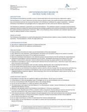OrthoSensor Knee Balancer User Manual