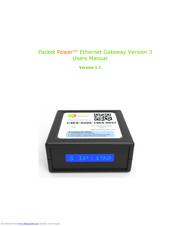 Packet Power Ethernet Gateway Version 3 User Manual