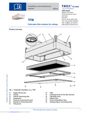 Trox Technik TFM Installation And Maintenance Manual