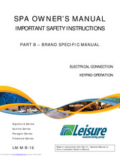 Leisure spaTouch Owner's Manual