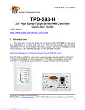 ICPDAS TPD-283-H Quick Start Manual