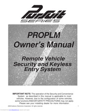 Audiovox Electronics Pursuit Series Owner's Manual