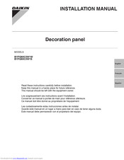 Daikin BYFQ60C3W1S Installation Manual
