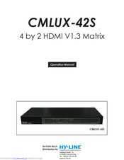Cypress CMLUX-42S Operation Manual
