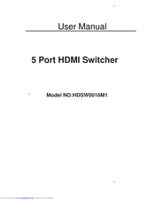 Sarowin HDSW0016M1 User Manual