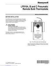 Honeywell LP916B Installation Instructions Manual
