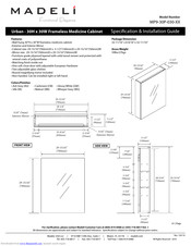 Madeli Urban MP9-30P-030 series Specification & Installation Manual