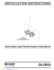 CHIEF OLCB1U Installation Instructions Manual