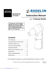 Bodelin technologies ProScope Mobile Instruction Manual