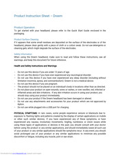 Rythm DREEM Instruction Sheet