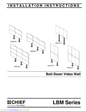 CHIEF LBM3X3U Installation Instructions Manual