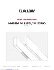 ALW H-BEAM MICRO Installation Instructions Manual