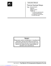 Fuji Electric TK26E Instruction Manual