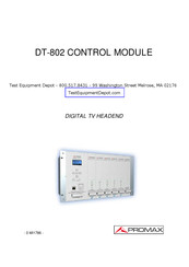 Promax DT-802 Manual
