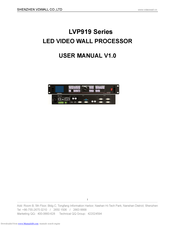 Shenzhen VDWALL Co., Ltd. LVP919 Series User Manual