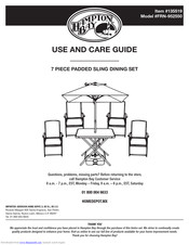 HAMPTON BAY FRN-952550 Use And Care Manual