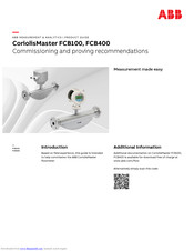 ABB CoriolisMaster FCB100 Product Manual