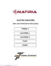 Thermal Technology FLEXY8 User And Maintenance Instructions