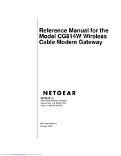 NETGEAR CG814W Reference Manual