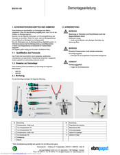 Ebmpapst M3G200 Disassembly Instructions Manual