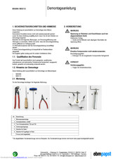 Ebmpapst M3G112 Disassembly Instructions Manual