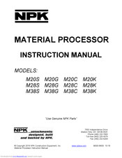 NPK M28C Instruction Manual