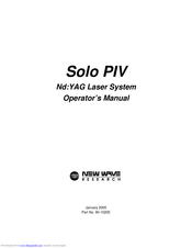 New Wave Research Solo PIV II Operator's Manual
