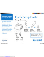 Philips Lifeline Quick Setup Manual