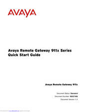 Avaya 9110 Quick Start Manual