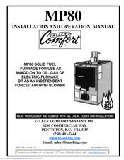 Valley comfort systems MP80 Manuals | ManualsLib