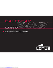 Lotus ILM3510 Instruction Manual